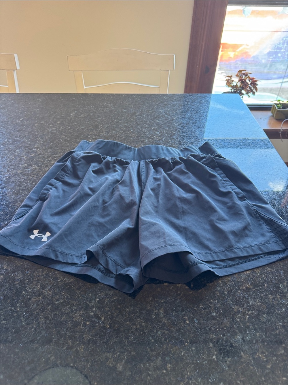 Under Armour - Black - Men’s Athletic Running Shorts Speedpocket